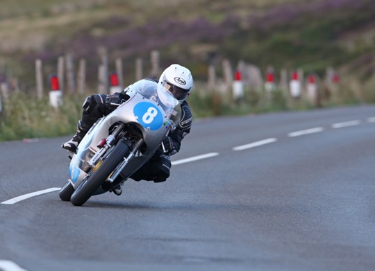 Danny Webb flying on the Team Molnar Manx 350cc