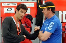 Thumbnail of Formula One star Mark Webber and TT great John McGuinness discuss racing at the 2008 TT