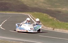 Thumbnail of 1984 Sidecar TT - Bungalow - Tony Dwyer is the passenger