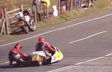 Thumbnail of 1984 Sidecar TT - Bungalow - Maria Clarke is the passenger