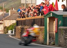 Thumbnail of Guy Martin on the Hydrex Honda during practice at the 2008 TT
