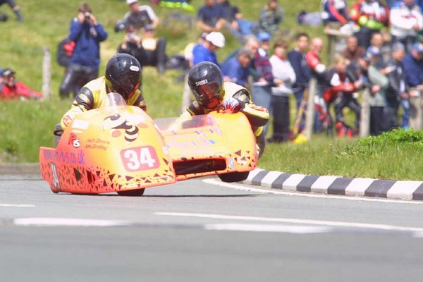 2002 Sidecar Race A - Bungalow - John Dowling in the chair