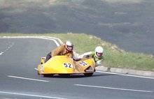 Thumbnail of 1984 Sidecar TT - Bungalow - David Hedison is the passenger
