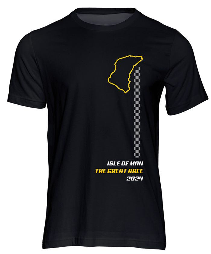 IoM Great Race 2024 T-Shirt, Black