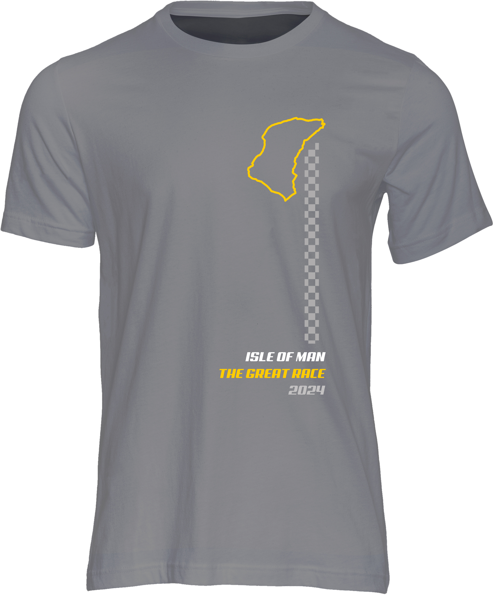 IoM Great Race 2024 T-Shirt, Charcoal