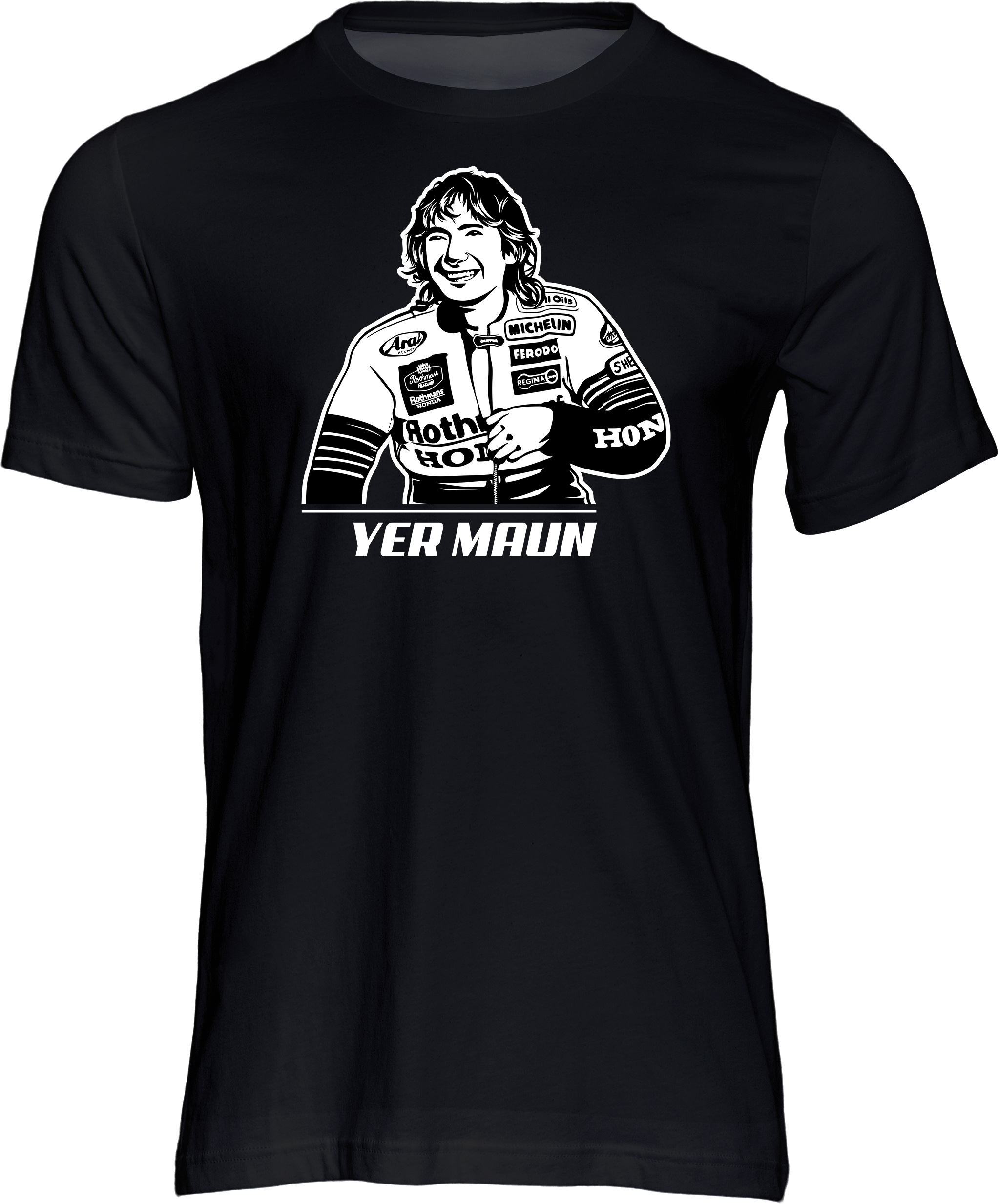 Joey Dunlop - Yer Maun T-shirt Black