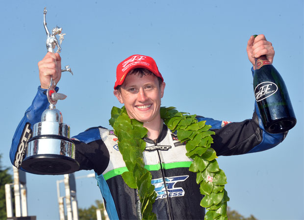 Dean Harrison Classic TT podium 2013