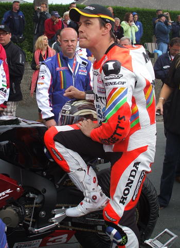 John McGuinness, pictured during the 2008 TT, is one of the trio of riders heading to Japan