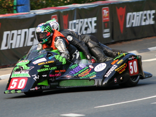 Debbie Barron, winner of the Susan Jenness Trophy in 2012, in action during the 2012 Isle of Man TT fuelled by Monster Energy