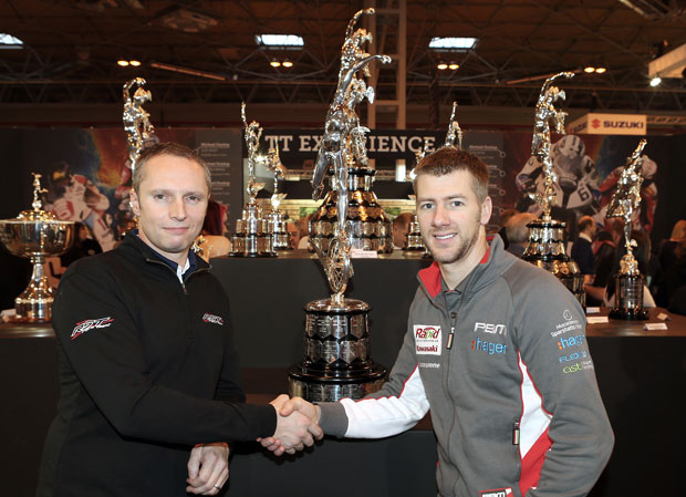 RST's Jonny Towers is welcomed to the TT family by Ian Hutchinson