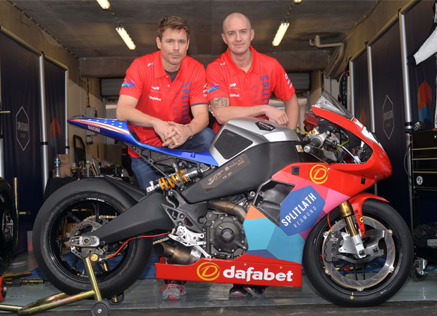 Mark Miller and Brandon Cretu with the Buell 1190RS