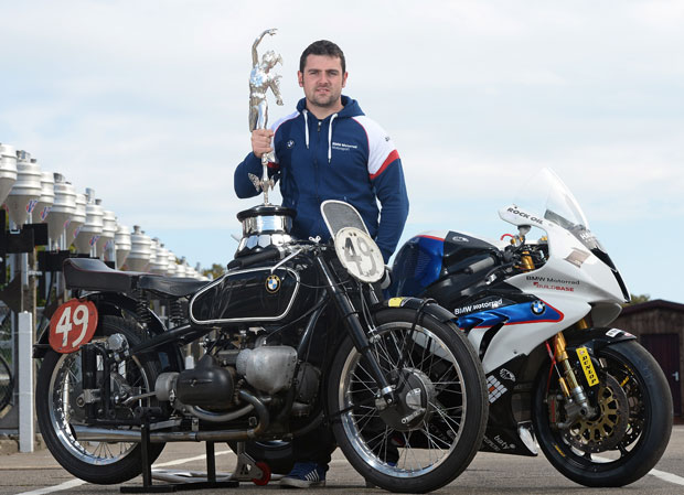 Michael Dunlop with BMWs and TT Trophy