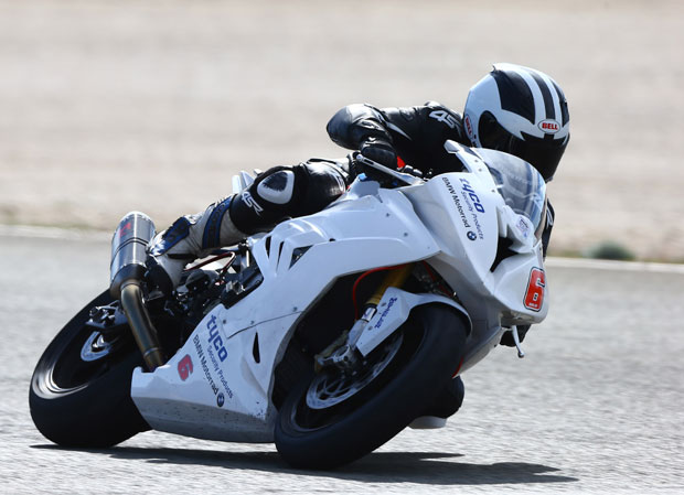 William Dunlop testing the BMW S1000RR in Spain