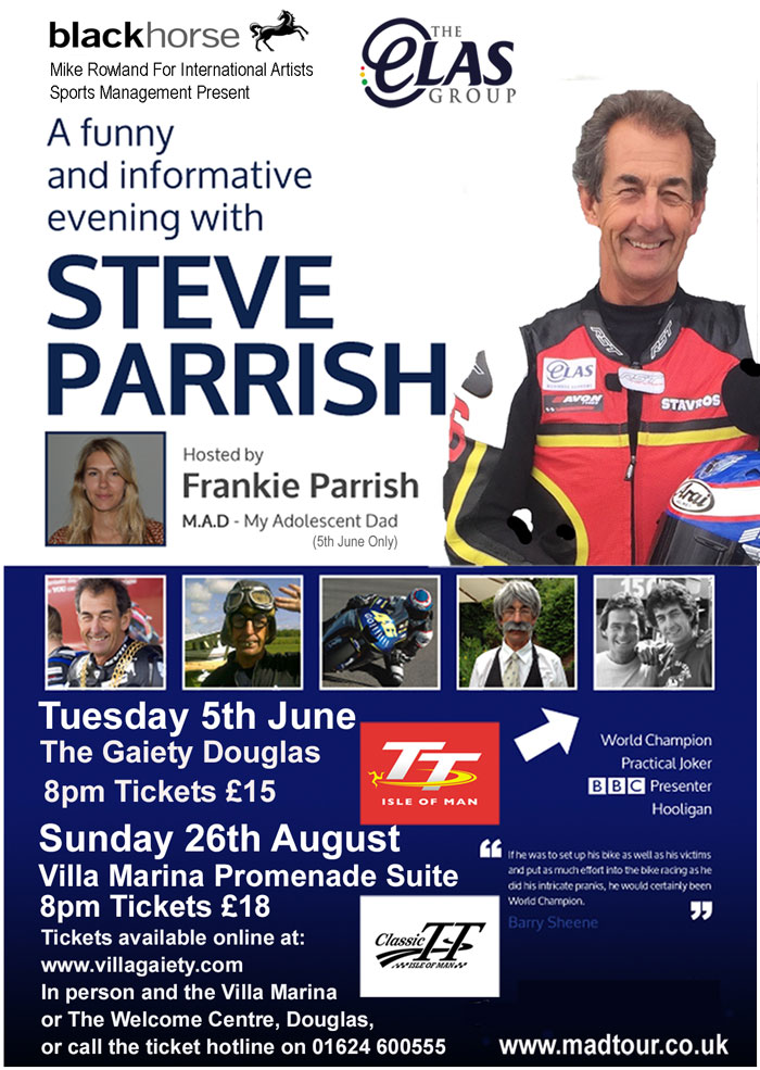 Steve Parrish Isle of Man TT 2018 show poster