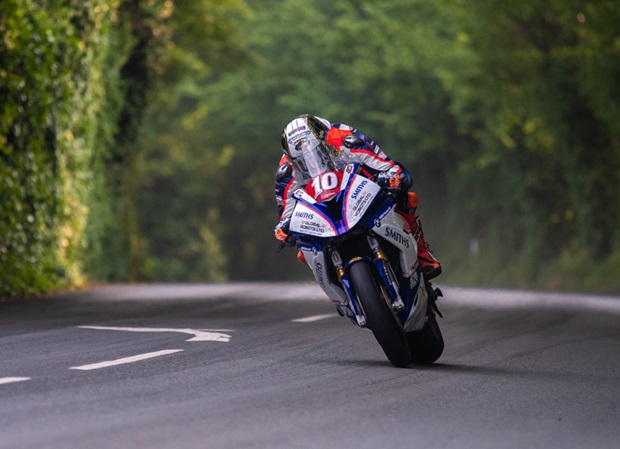 Peter Hickman, superstock. Photo by Tony Goldsmith