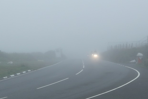 Misty conditions at Creg ny baa on Monday, 20th August 2018. Photo Dave Kneen / Manxphotosonline