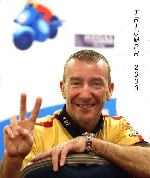 Jim at a North West 200 Press Conference March 2002