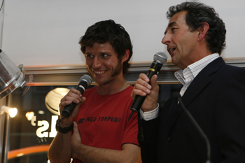 Guy Martin (left) and Steve Parrish at the launch