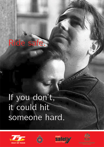 An image from the TT Road Safety campaign