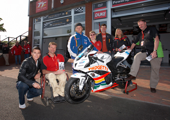 James Toseland (left) was among the stars at the Sure presentation