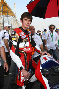 Conor Cummins prepares for action (CGPM)