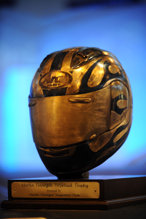 The bronze trophy to be awarded in memory of Martin Finnegan (Stephen Davison)