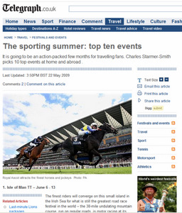 The Daily Telegraph's top 10 summer sporting events