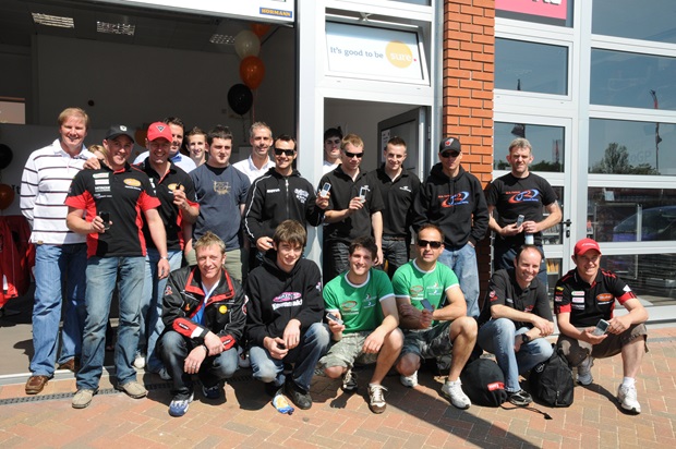 Isle of Man TT stars receive their new mobile phones courtesy of Sure