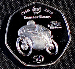 The Suzuki 50th anniversary 50p coin