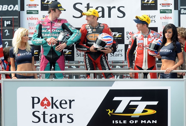 The 2009 PokerStars Senior TT podium