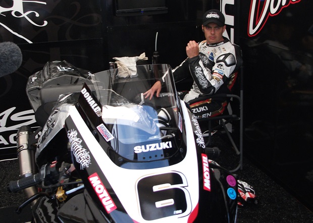 Cameron Donald during the 2010 Isle of Man TT