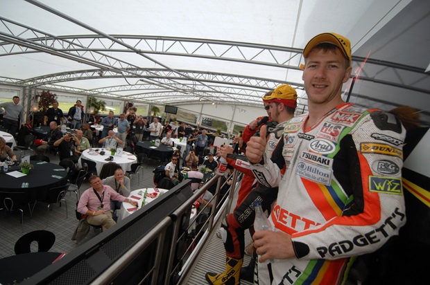 Hero of the 2010 TT Ian Hutchinson makes a guest appearance at the TT VIP Club after taking one of his five record-breaking victories
