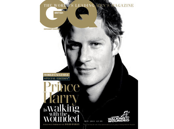 The cover of GQ's May edition