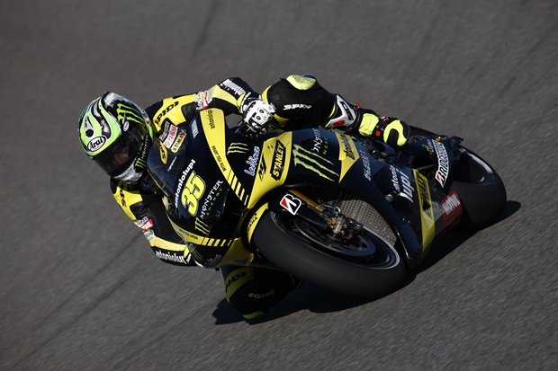 Cal Crutchlow in MotoGP action with the Monster Energy Yamaha Tech 3 team