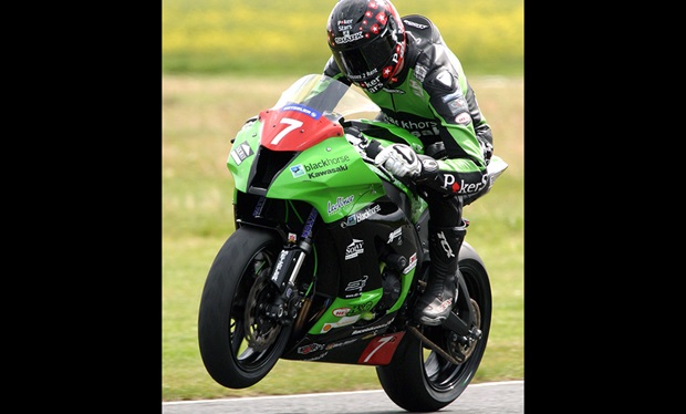 Conor Cummins in action at Croft (Glynne Lewis)