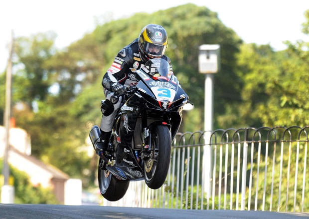 Guy Martin in the Monster Energy Supersport 1 race