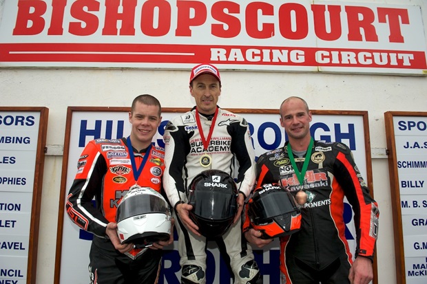 Jamie Hamilton, Jeremy McWilliams and Ryan Farquhar (Stephen Davison/Pacemaker Press International)