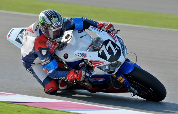 John McGuinness in action at Qatar (Honda Racing)