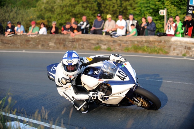 Steve Mercer in action at the TT