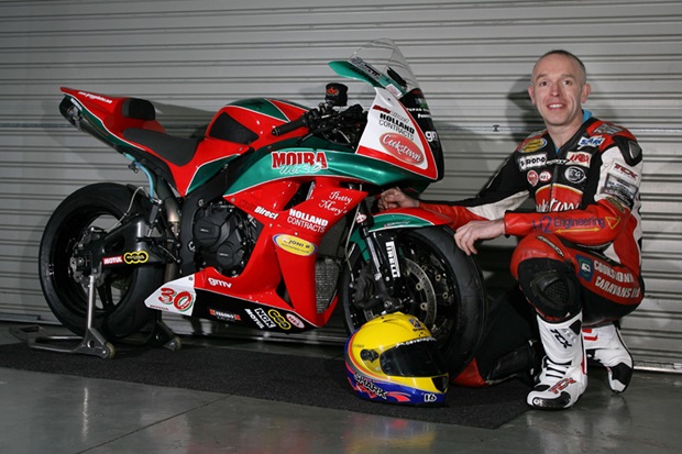 John Burrows with the new-look Moira MRC Honda (Tremaine Gregg)