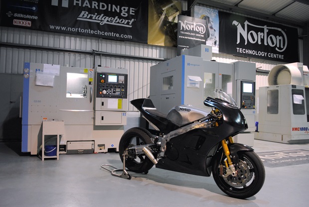 Norton's challenger for the Senior race at the 2012 Isle of Man TT fuelled by Monster Energy