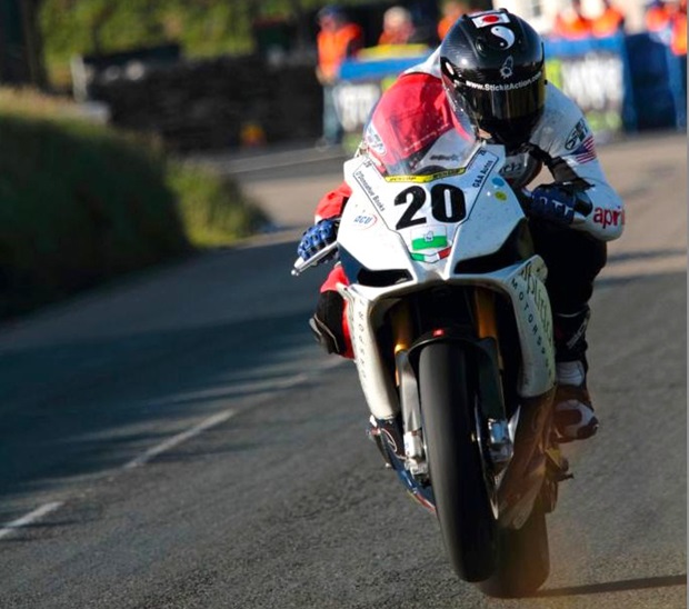 Mark Miller in action at the 2011 Isle of Man TT fuelled by Monster Energy