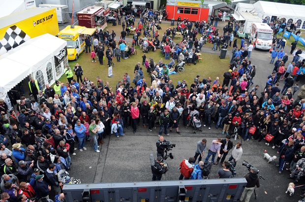 North One TV camera crew in action at the 2012 Isle of Man TT fuelled by Monster Energy