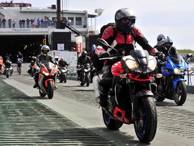 Isle of Man TT fans arrived with the Steam Packet