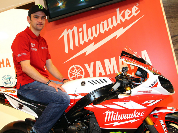Isle of Man TT star William Dunlop with his Milwaukee Yamaha (Tim Keeton/Impact Images)