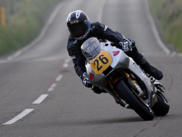 Ian Mackman on the Norton during the 2012 Isle of Man TT fuelled by Monster Energy