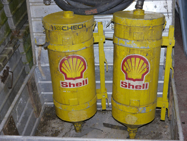 Classic 'Shell' fuel fillers from the Isle of Man TT