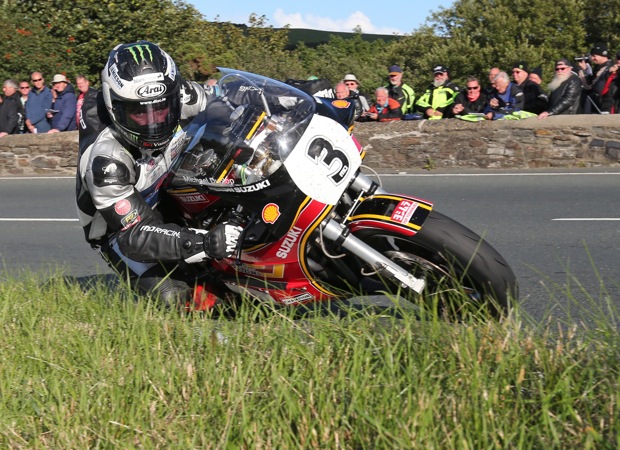 Michael Dunlop on his way to winning the Motorsport Merchandise F1 race