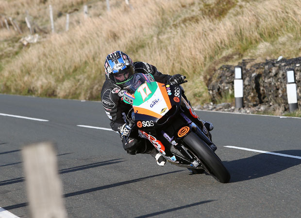 Danny Webb practicing for TT 2015
