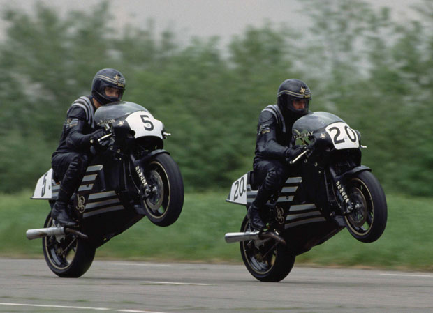 Pictured are Trevor Nation and Steve Spray. © Motorcycle News. Picture to be used only in conjunction with this story.
